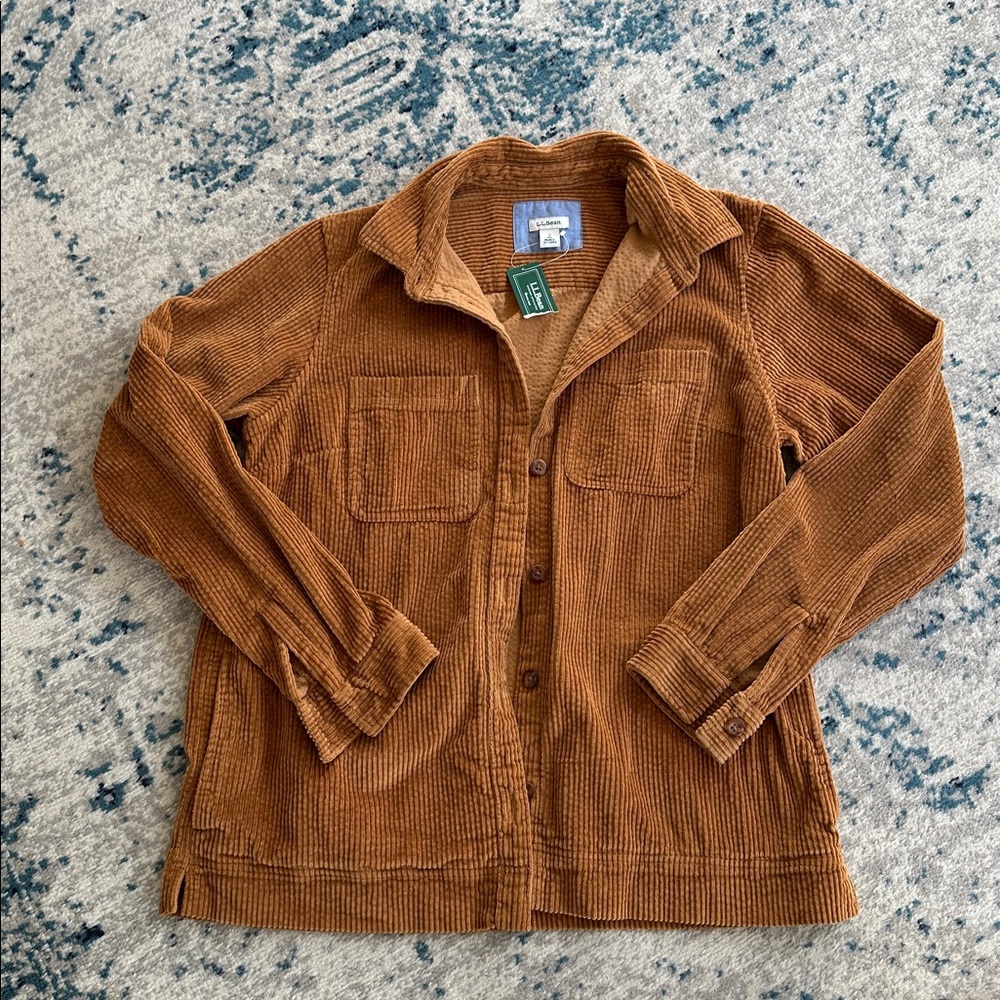 NWT LL Bean women’s comfort corduroy shirt